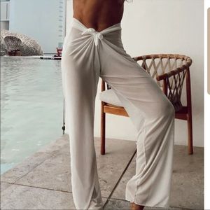 12th Tribe Bull by the Horns White Mesh Pants